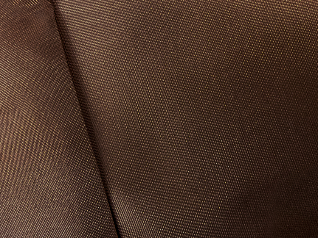 3 5/8 YD PC-Dark Brown Poly China Silk Solid Lining Woven Fabric